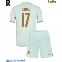 Maglie da calcio Francia William Saliba #17 Seconda Maglia Bambino Mondiali 2026  Manica Corta + Pantaloni corti)